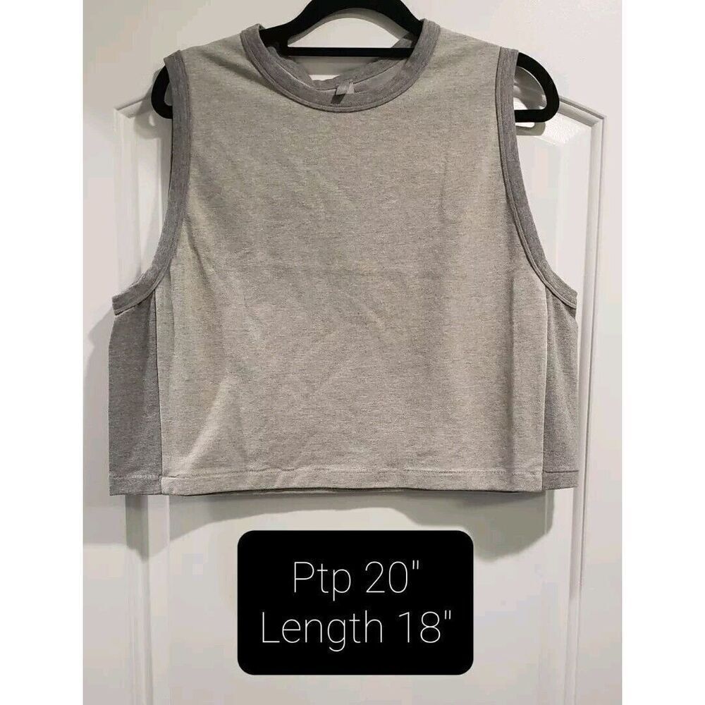 SKIMS Outdoor Basics Tank In Heather Gray AP-CNT-0338 4XL NWT